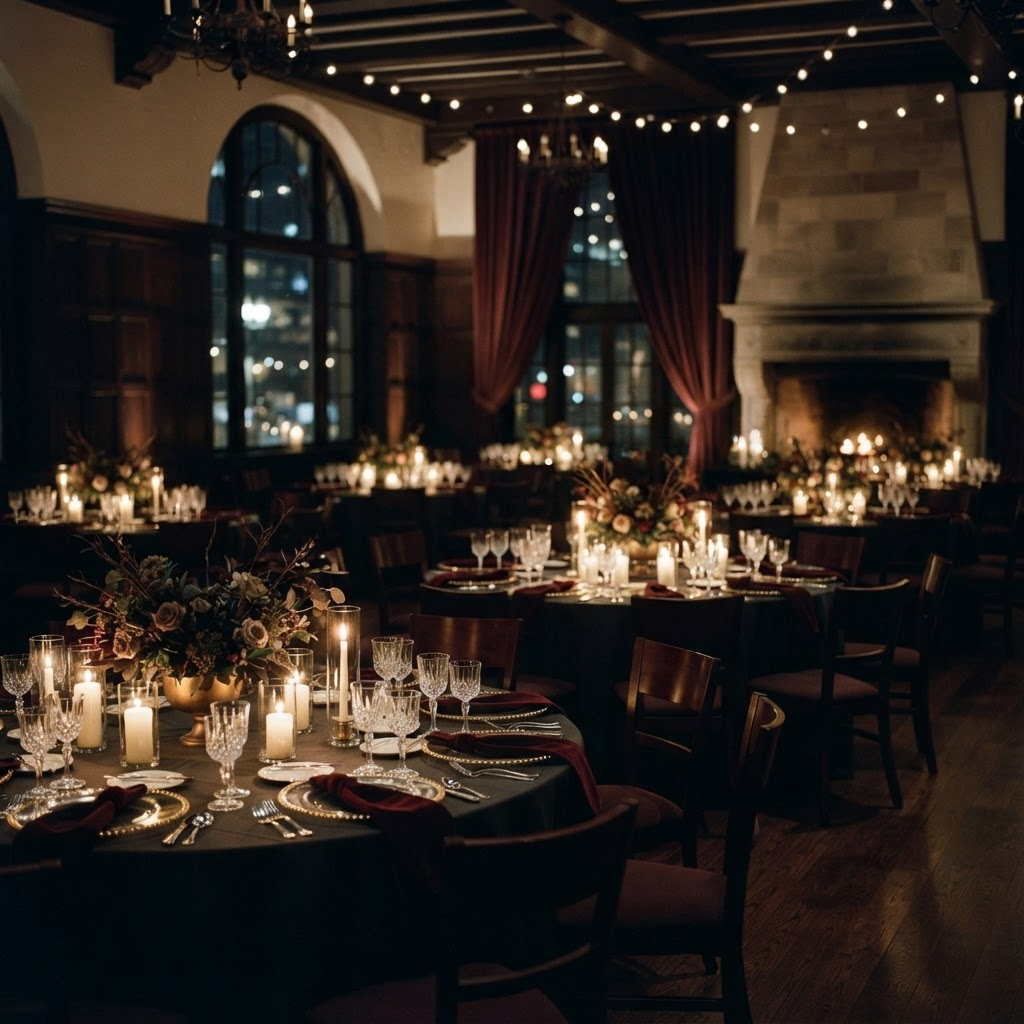 Elegant Evening — Candlelight, restraint, and quiet sophistication.